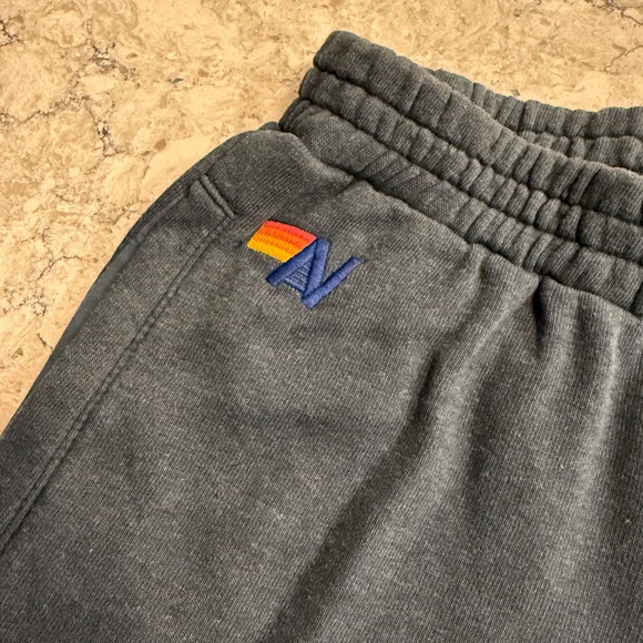 AVIATOR NATION WIDE LEG POCKET SWEATPANTS - CHARCOAL - Picture 6 of 7